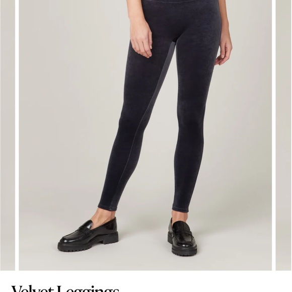 Spanx velvet leggings in navy blue size small. nwt. - Picture 6 of 11